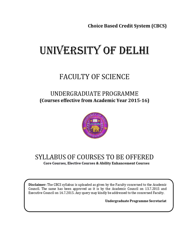 CBCS Syllabus for Undergraduate Programs | PDF | Polymers | Fibers