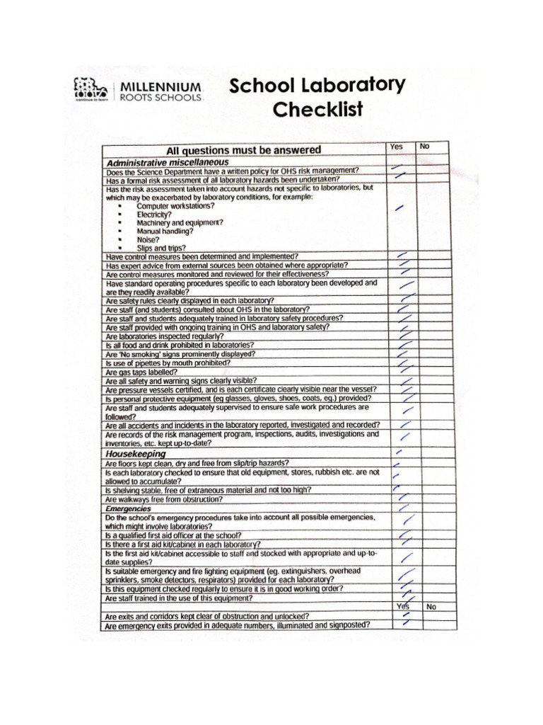 1.5 Lab Checklist | PDF