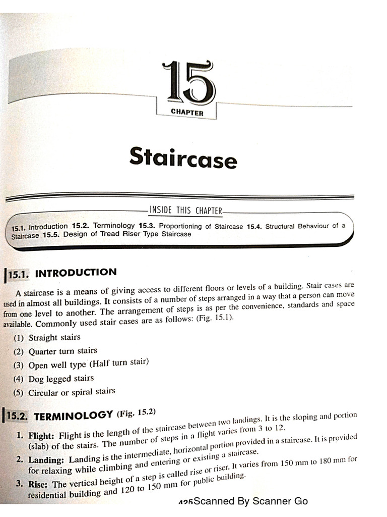 Design Of Staircase Pdf