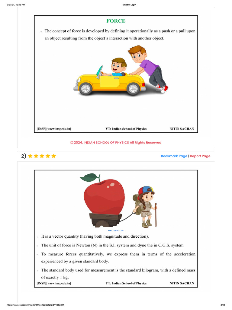 1) Force Pull and Push | PDF