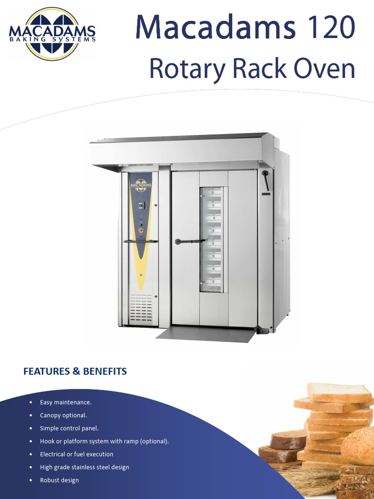 M120 Rack Oven | PDF | Manufactured Goods | Power (Physics)