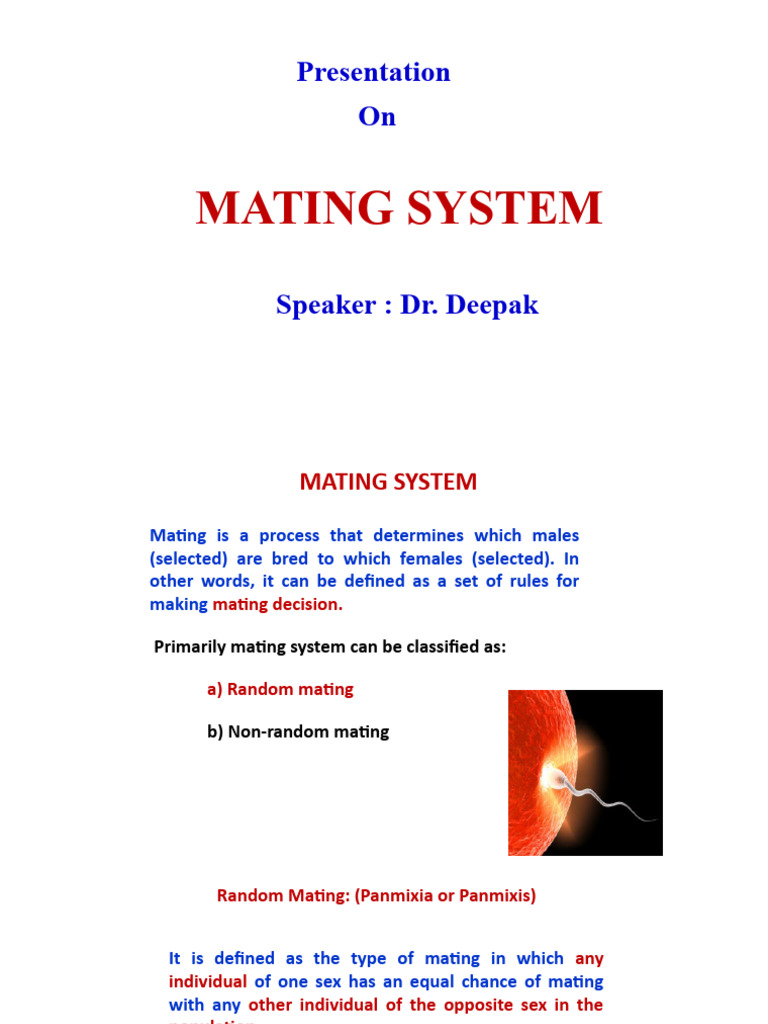 Mating System Pdf Inbreeding Dominance Genetics