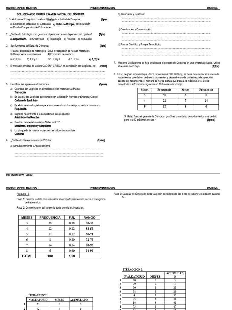 1-Soluc 1ep Logistica 2010-2 | PDF | Logística