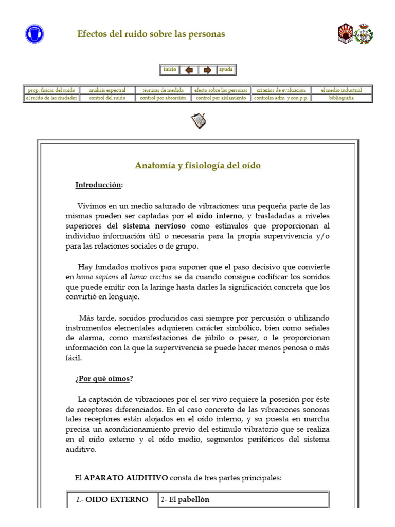 Anatomía Y Fisiología Del Oído Pdf Descargar Gratis Pdf Oído