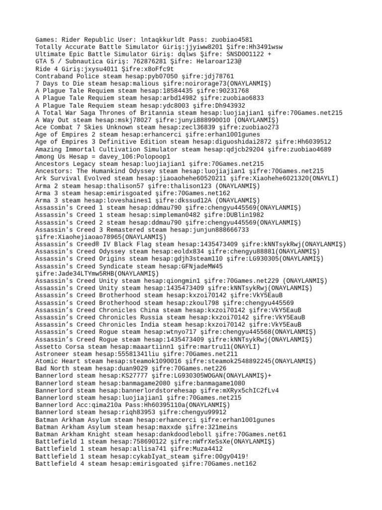 Steam account pdf resident evil