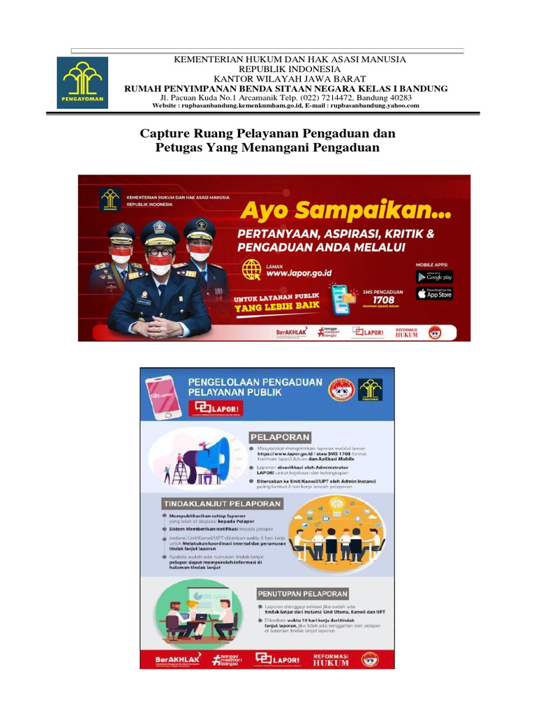 Petugas layanan pengaduan Kota Kediri