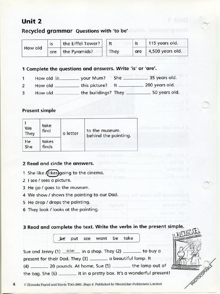 Ejercicios Ingles 6 Primaria 3 PDF Free | PDF