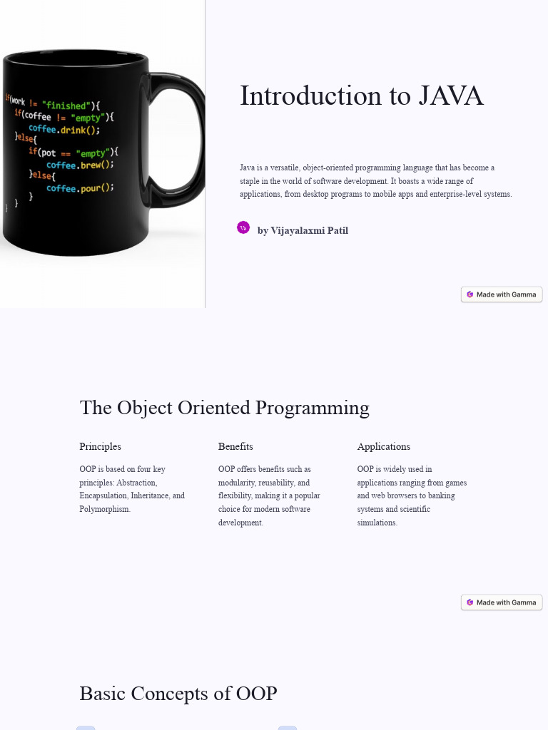 Introduction To JAVA | PDF | Inheritance (Object Oriented Programming ...