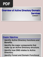 Overview of Active Directory Domain Services: Lesson 1