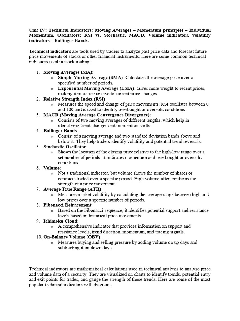 Financial trading tutorial unit iv pdf volatility finance