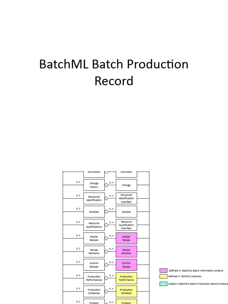 BatchML BatchProductionRecord | PDF | Computer Programming | Computing