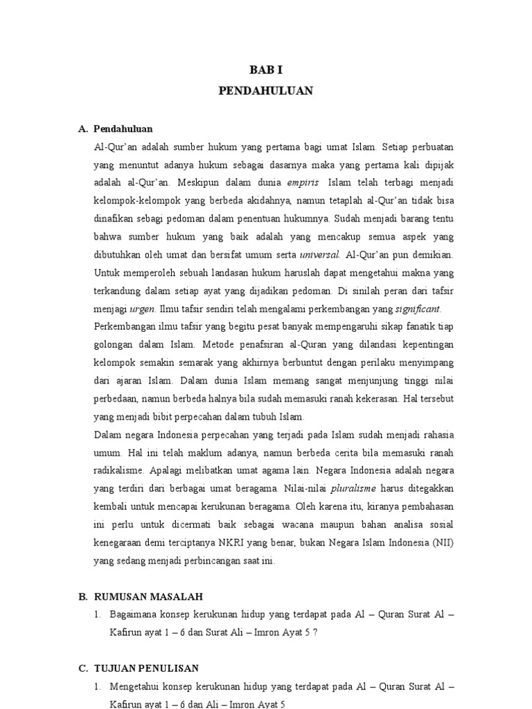 Download 50+ Contoh Surat Surat Al Kafirun Konteksnya Membicarakan Orang Orang Kafir Terbaik Dan Terbaru