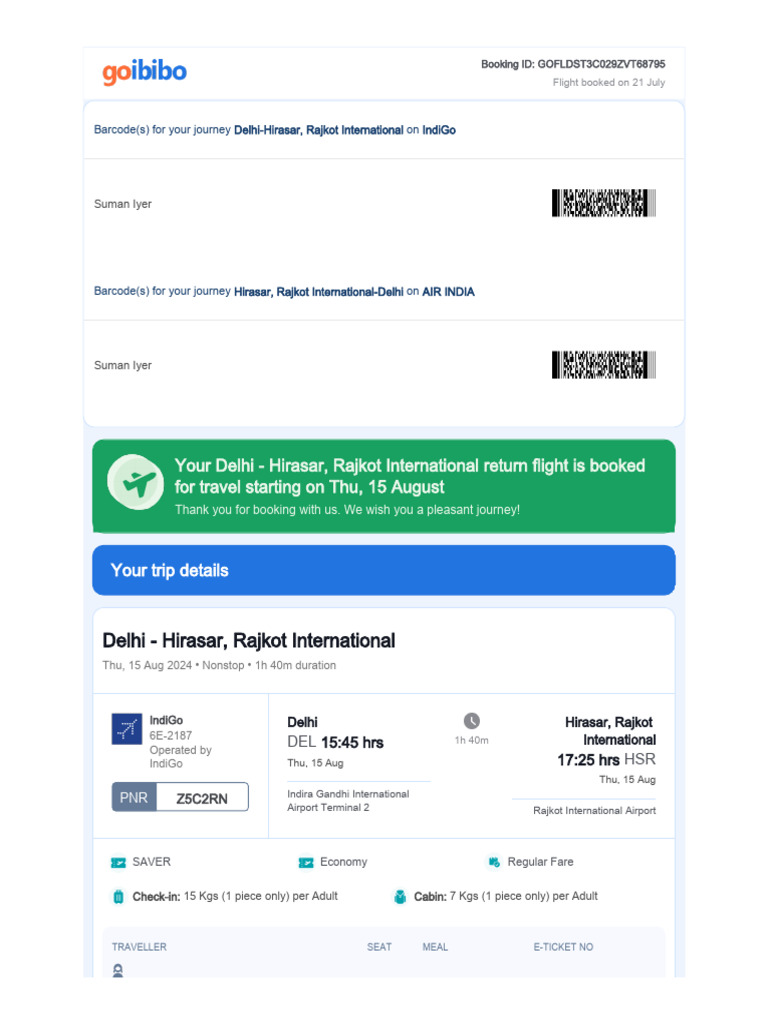 WHAT IS BOOKING ID IN FLIGHT TICKET visual data 7