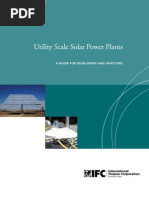 Utility Scale Solar Power Plants