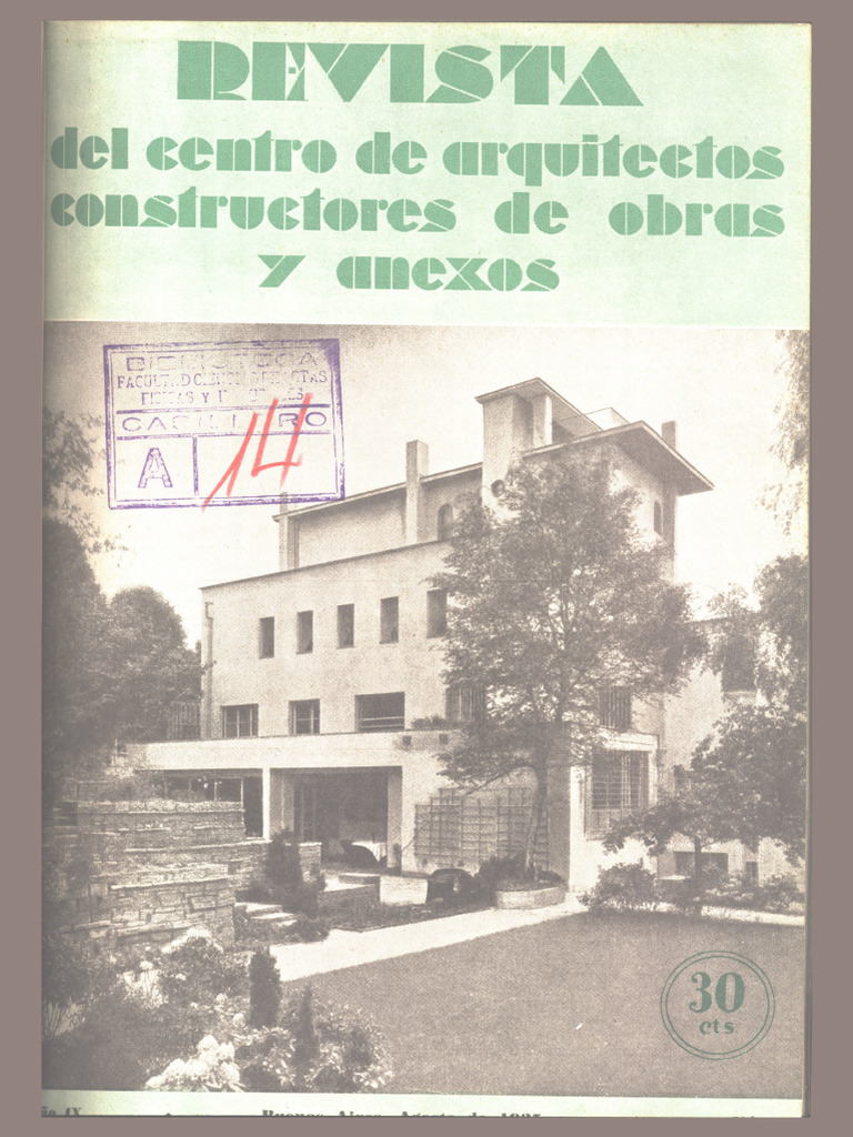 Revista Del Centro de Arquitectos, Constructores de Obras y Anexos | PDF