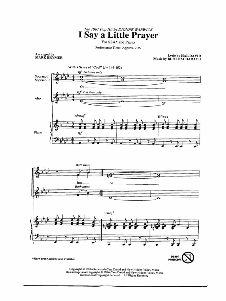 Say A Little Prayer PDF