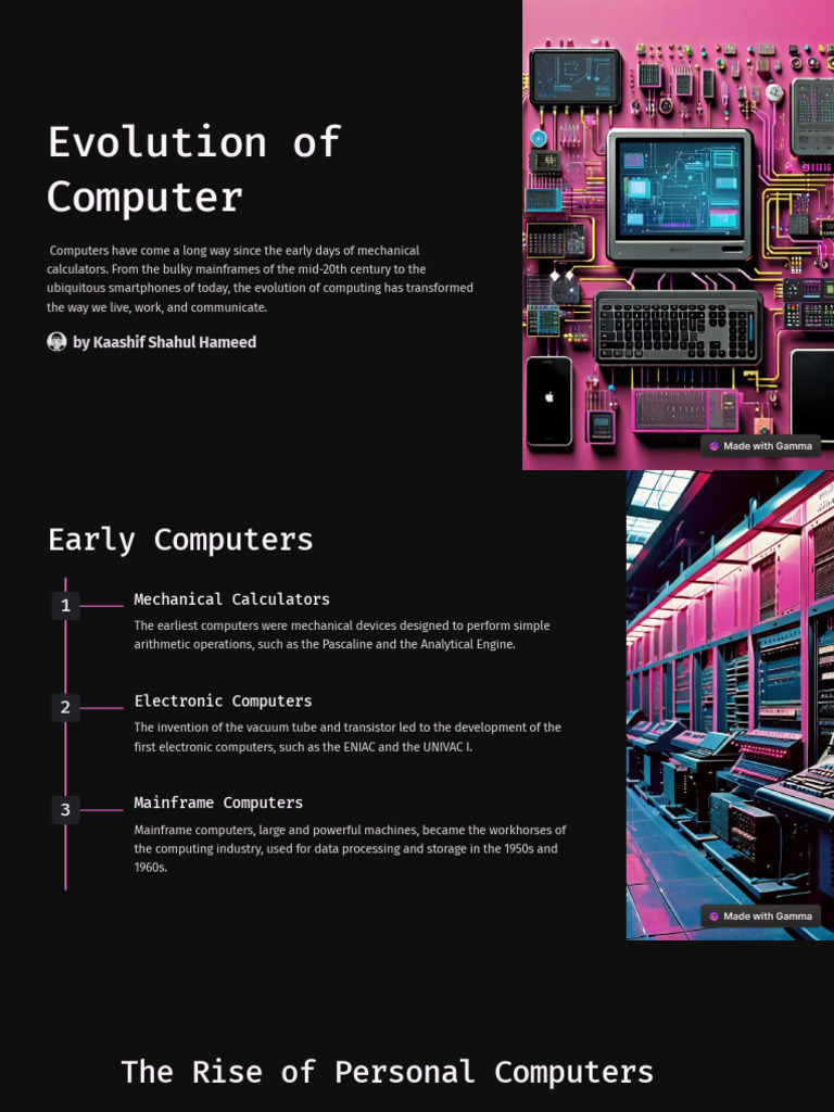 Evolution of Computer | PDF | Computing | Internet Of Things