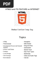 Html5 Feature of Internet