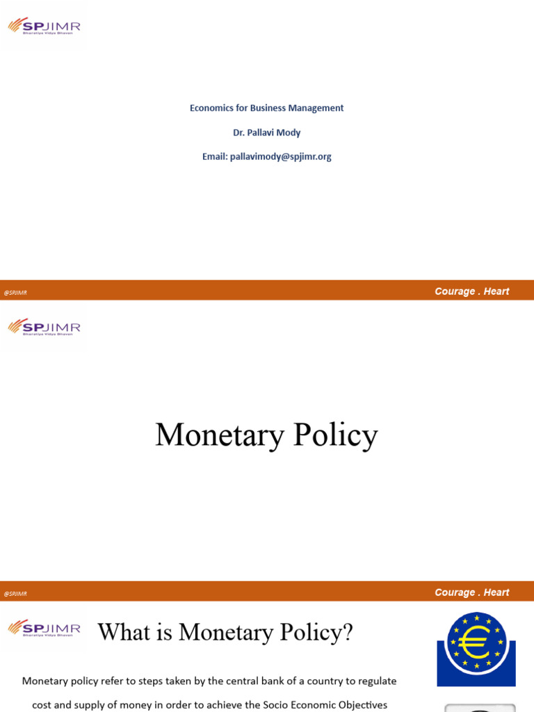 Understanding Monetary Policy Basics | PDF | Open Market Operation ...