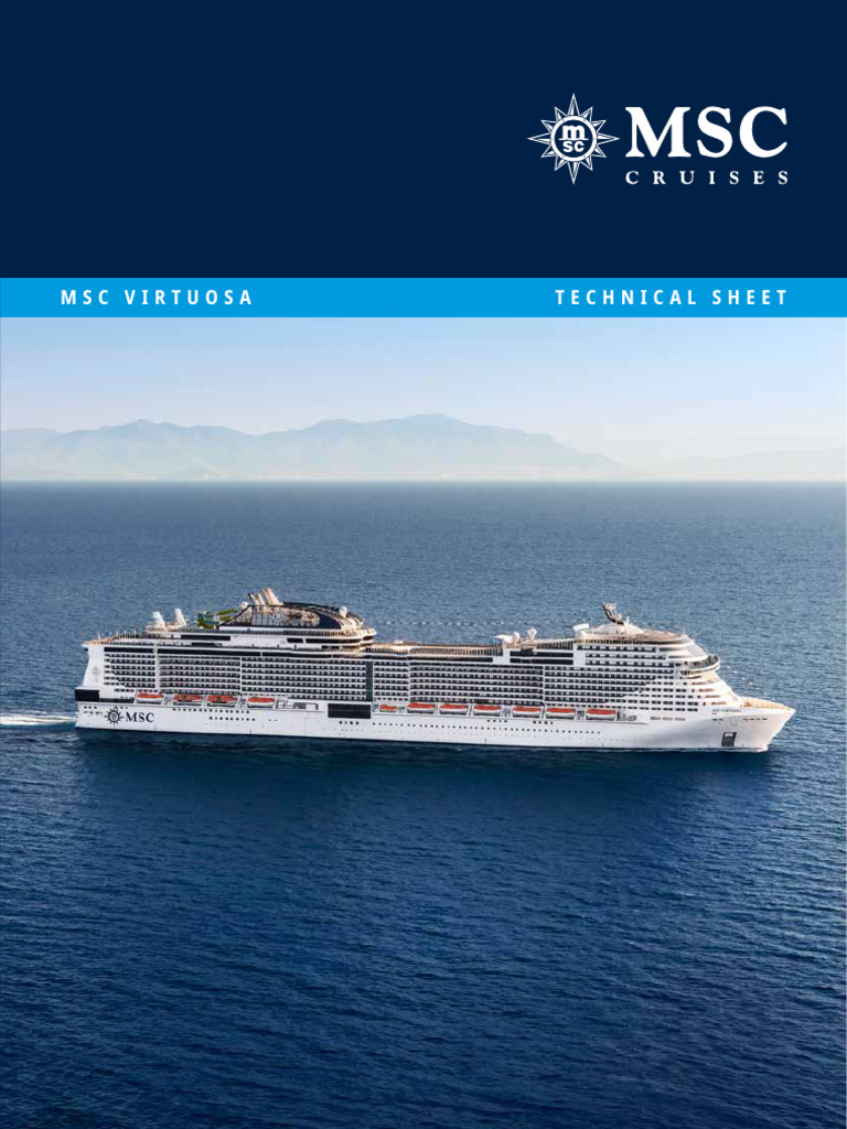 MSC Virtuosa - Technical Sheet | PDF | Yacht | Restaurants