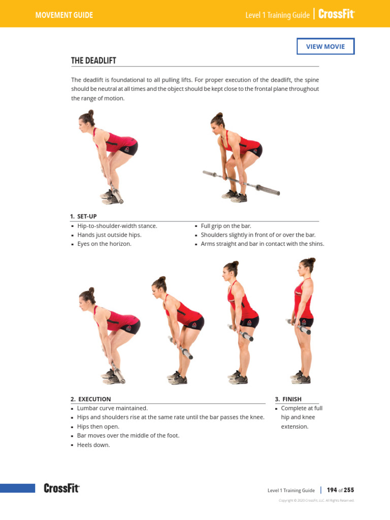 Hinge Pattern - CF L1 | PDF | Weight Training