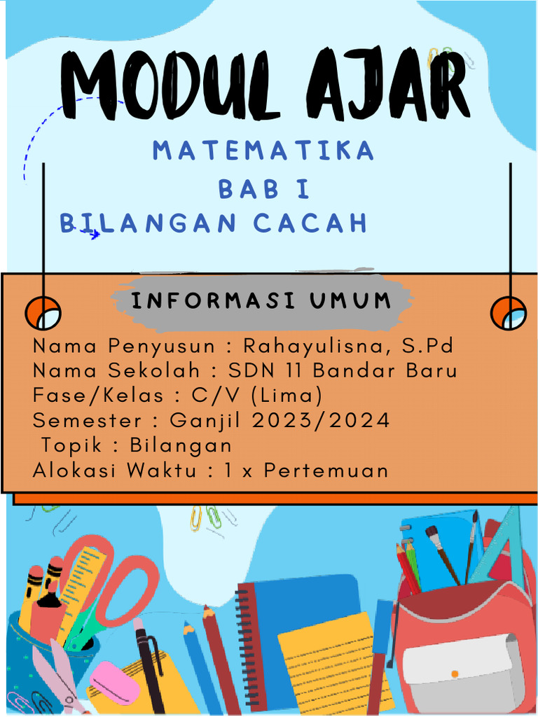 Modul Ajar Bilangan Cacah Kelas 5 | PDF