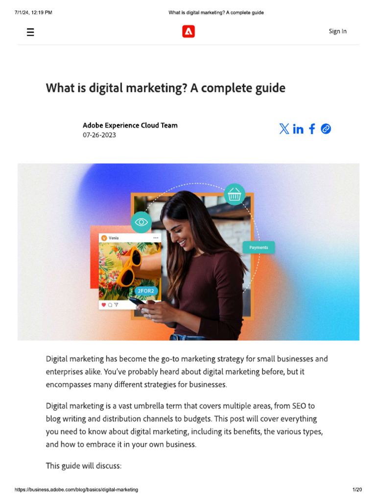 What Is Digital Marketing A Complete Guide | PDF