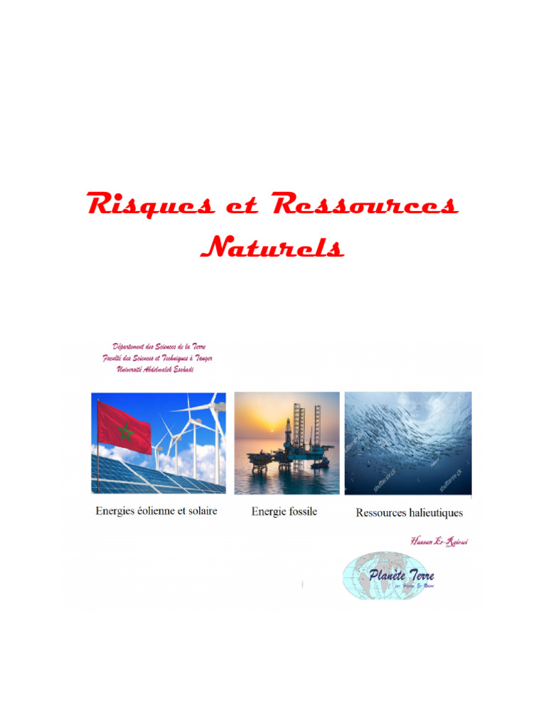 Risques naturels et gestion durable au Maroc | PDF | Métaux | Charbon
