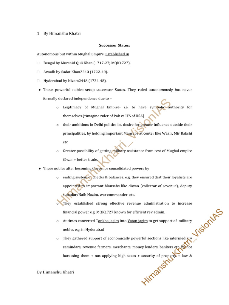 Classroom 3 Successor States | PDF