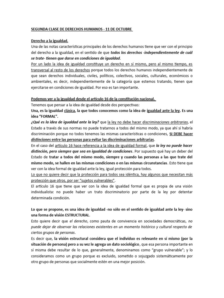 Dcho A La Igualdad 1 | PDF | Discriminación | Convenio europeo de ...