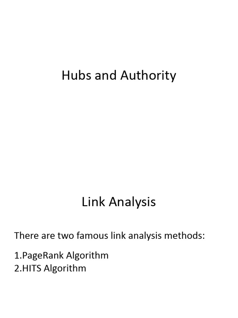 5 Hubs and Authority Download Free PDF Information Retrieval