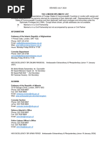London Diplomatic List - July 2024 3