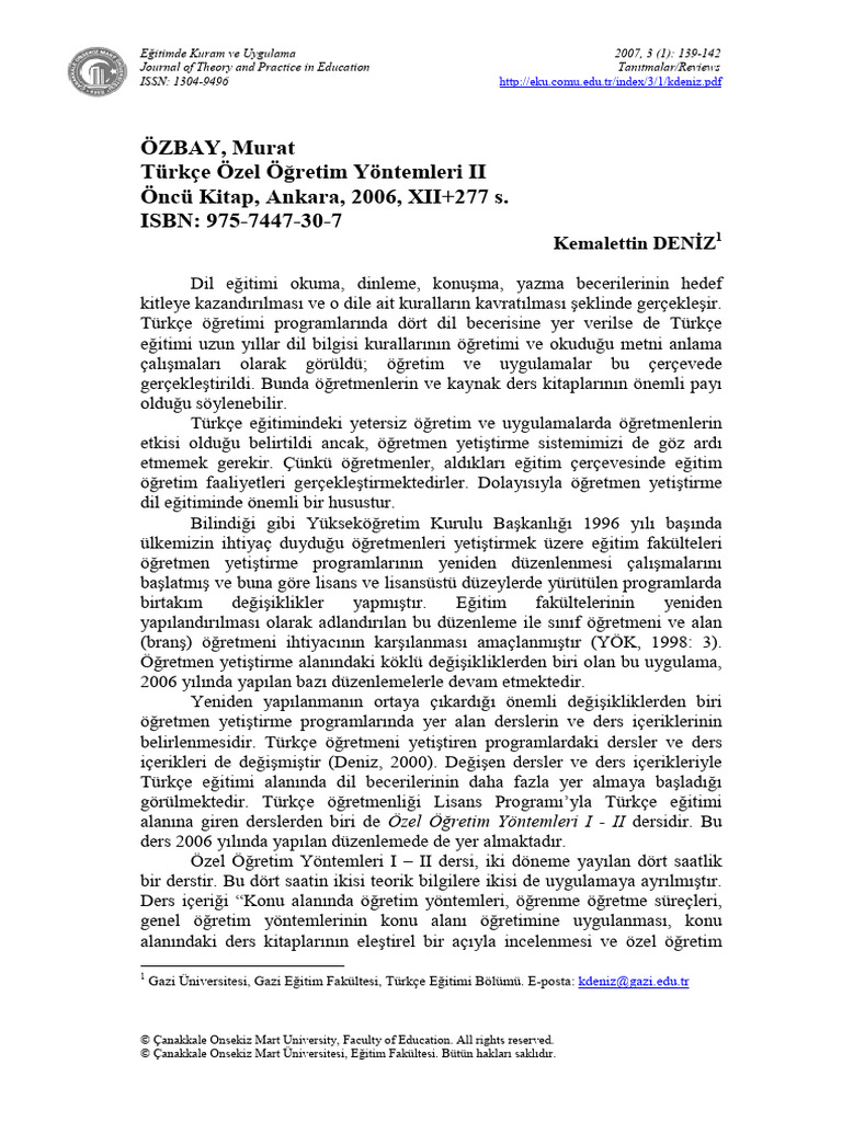 T - RK - e - Zel - Retim Y - Ntemleri II (#73937) - 63317 | PDF