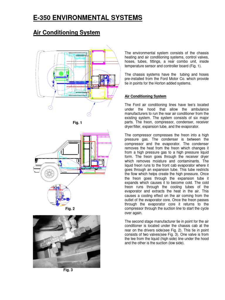 E-350 Air Conditioning System Overview | PDF | Air Conditioning ...