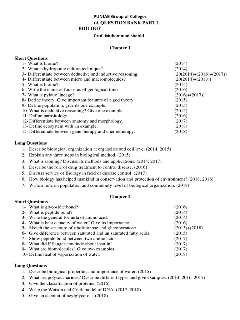 Biology Notes 1st Year | PDF | Respiratory System | Fungus
