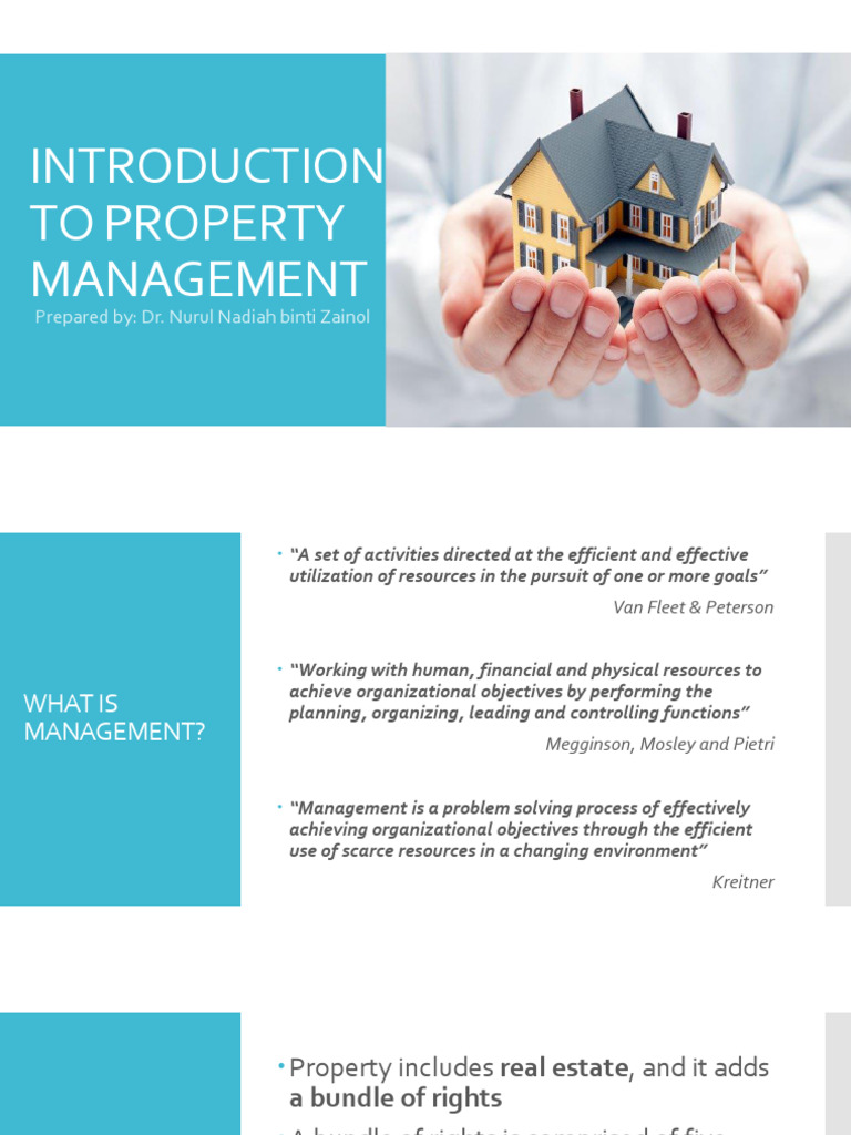 Introduction to Property Management | PDF | Leasehold Estate | Property ...