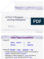 C Programming and Data Structures t02 B First C Program