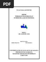 Download Kritik Terhadap an Sumber Belajar Di Indonesia by didikthole SN75229458 doc pdf