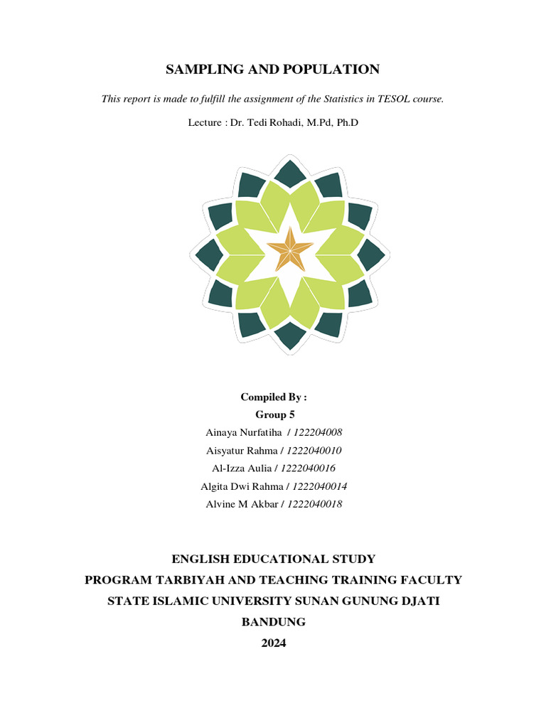 Group 4 sampling in statistics pdf sampling statistics