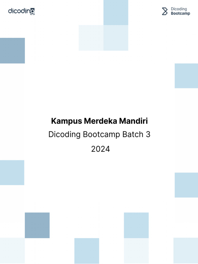 Silabus Dicoding Bootcamp 2024 | PDF