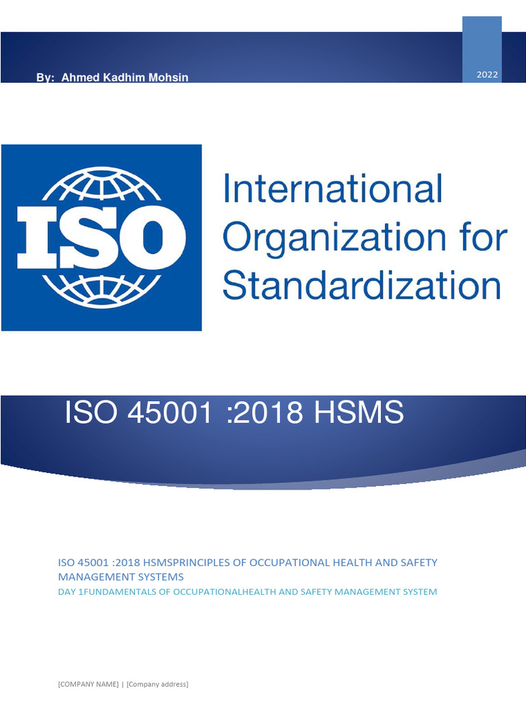 ISO 45001:2018 OH&S Management Overview | PDF | Occupational Safety And ...