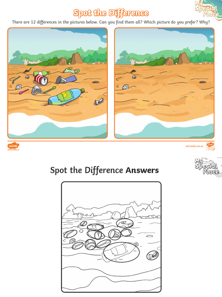 Find 12 Differences in Pictures | PDF
