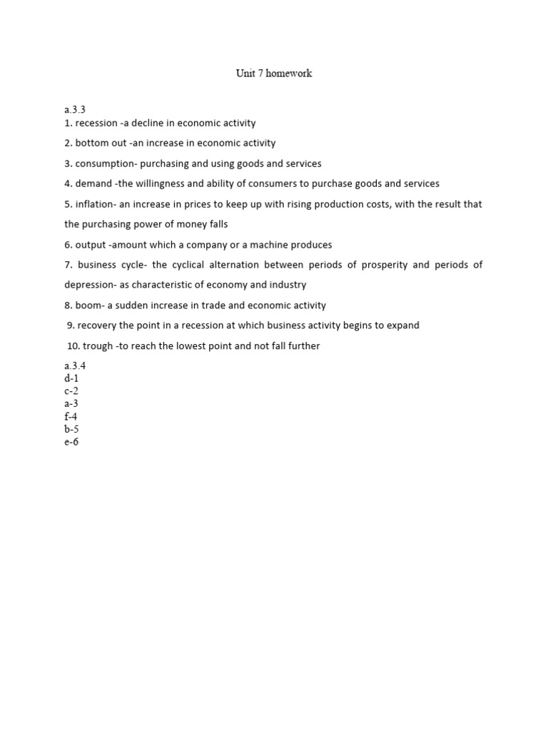 Economic Terms and Definitions Guide | PDF | Business