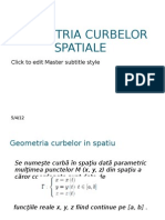 Geometria Curbelor Spatiale