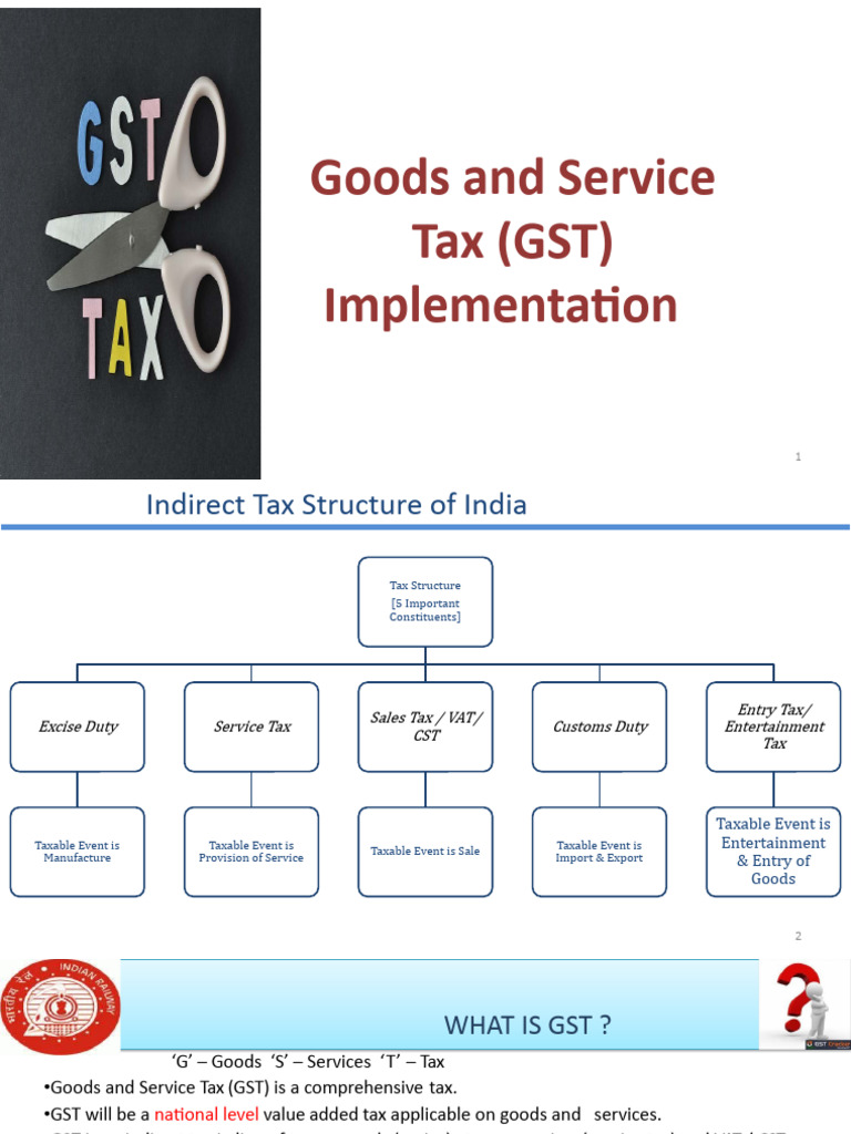 Overview of GST Structure in India | PDF | Value Added Tax | Taxes