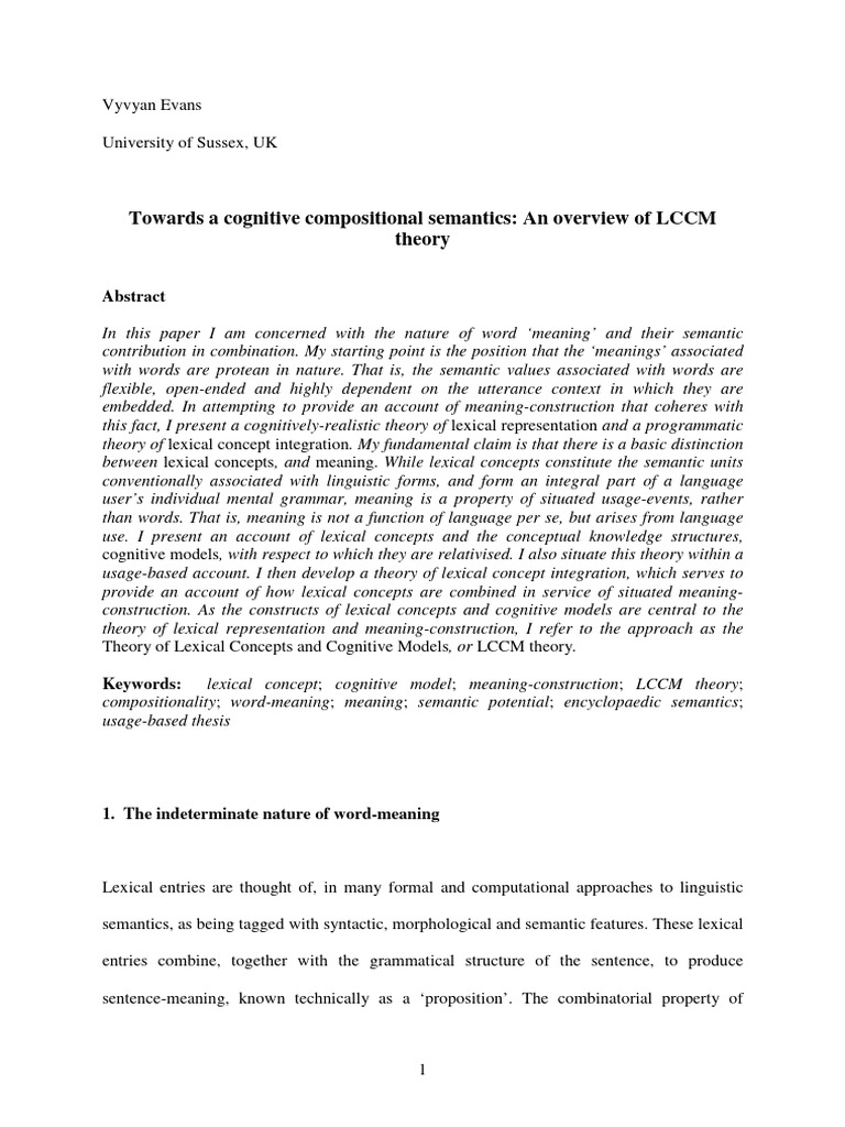 Evans Vyvyan. - Towards A Cognitive Compositional Semantics - An ...