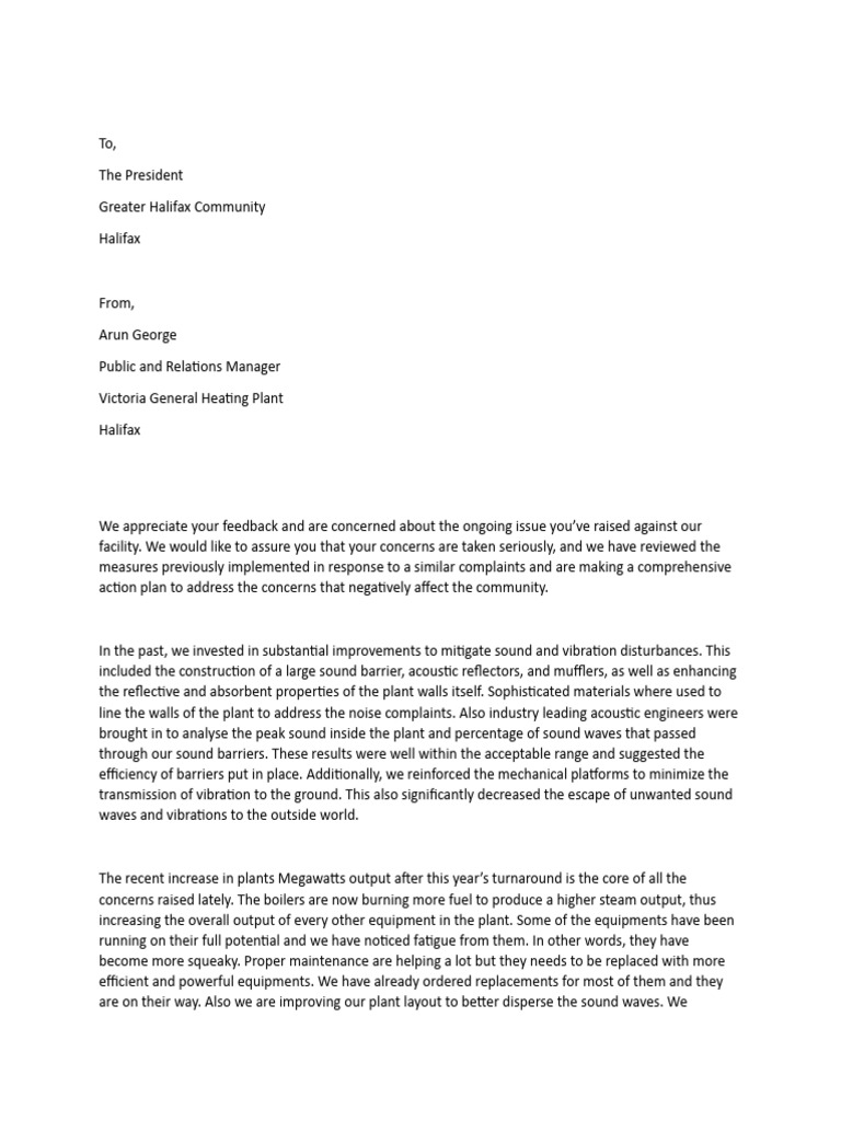 Assignment 2 Complaint Letter | PDF | Sound