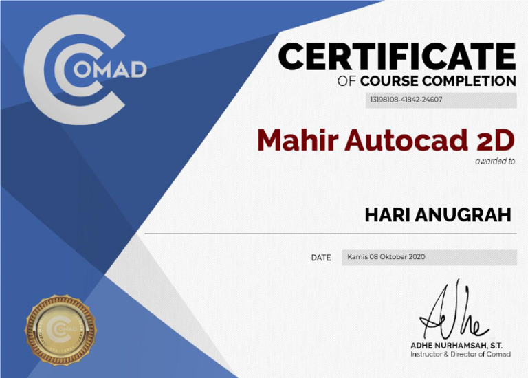 sertifikat autocad PDF