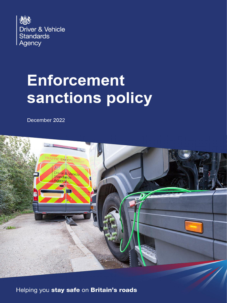 DVSA Enforcement Sanctions Policy 2022 | PDF | Crimes | Crime & Violence