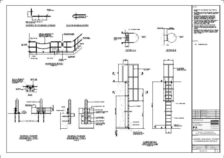 Ladder and Walkway Details Guide | PDF